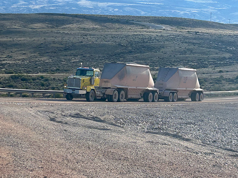 Delivering limestone