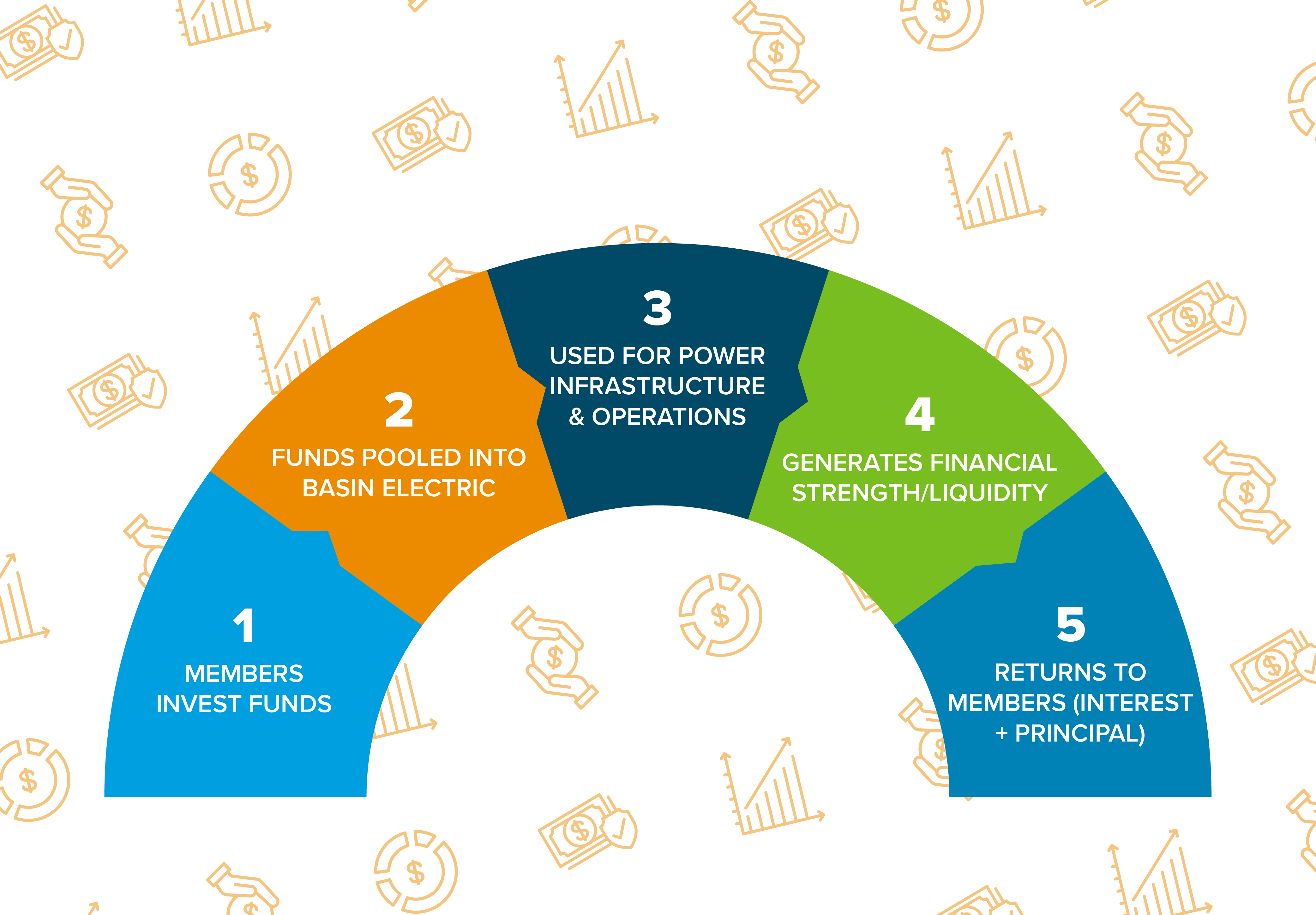 Graph showing the member investment program