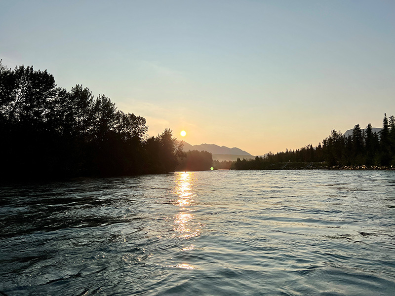 Sunrise on the Kenai river