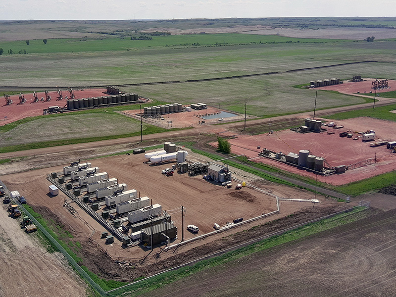 One of the 10 MW gas collection sites and generators