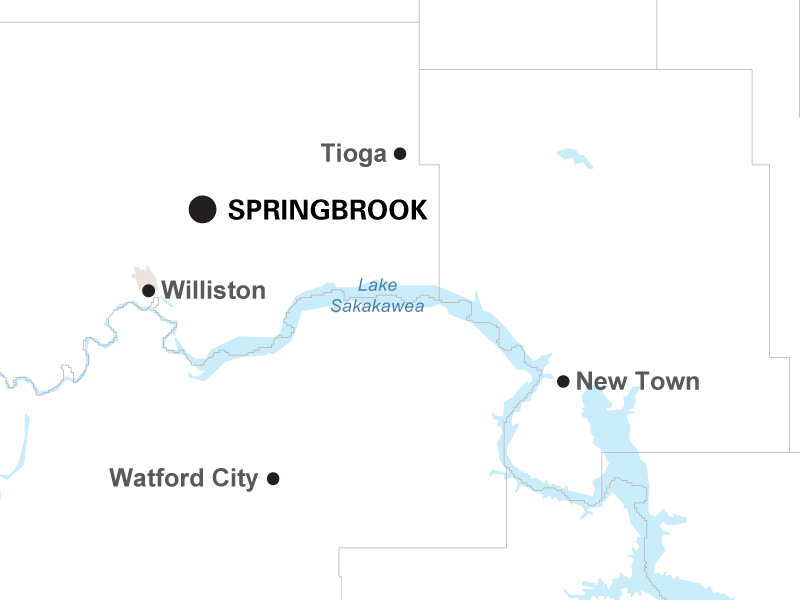 Springbrook substation map
