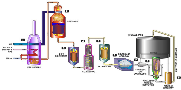 Ammonia process - Dakota Gasification